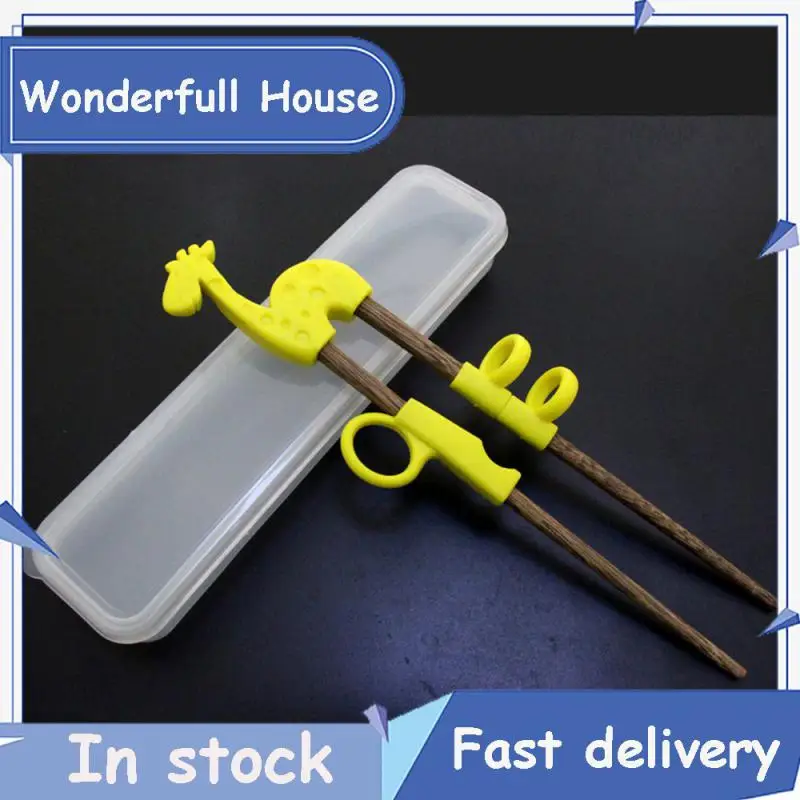 

Portable Chinese Chopstick Cartoon Animal Reusable Cute Learning Training Chopsticks 1 Pair Food Sticks Chopsticks For Kids