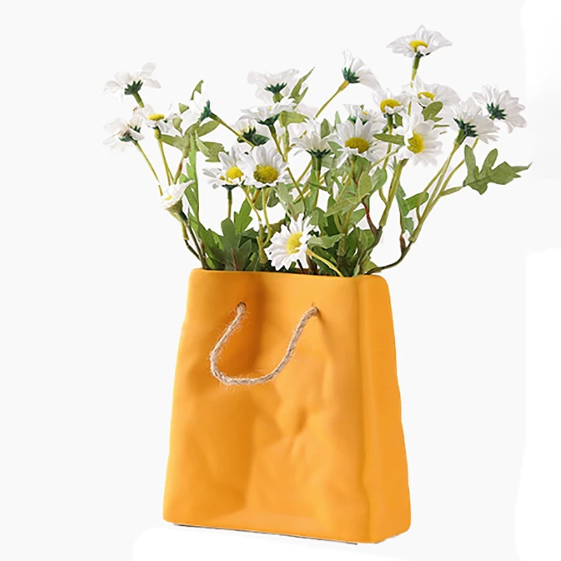 

Цветная Керамическая Ваза Morandi, креативная Сумка-тоут, фотоконтейнер, Современное украшение для гостиной