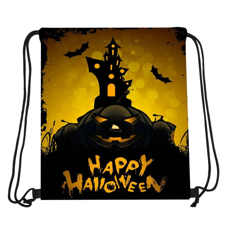 

1pcs Halloween Gift Bags Pumpkin Ghost Bat Candy Cookie Bags for Kids Gift Packaging Bag Trick or Treat Halloween Decoration