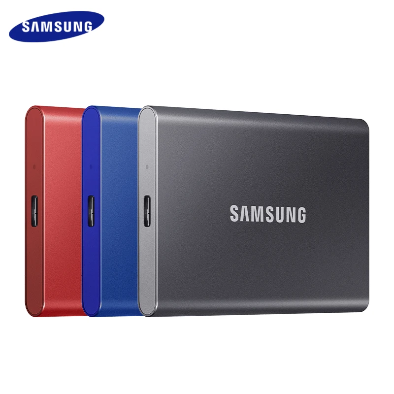 

Original SAMSUNG Portable SSD T7 500GB 1TB 2TB External SSD USB 3.2 Gen 2 Type-C External Solid State Drive for Laptop Desktop