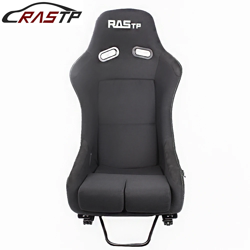 

RASTP-New Arrived FRP-300E Single-Sided Fiberglass Bucket Racing Car Seat With Adjustable Mounting Bracket RS-BAG051