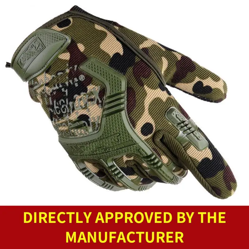 

Army Tactical Gloves Military Sports Full Of Finger Combat Motorcycle Carbon Fiber Tortoise Shell Women Men's Military Gloves