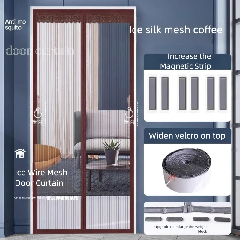 

Магнитная москитная сетка, дверная муховая сетка, сетка от насекомых, сетка для москитных сеток, экран для крыльца, защита от комаров, дверь