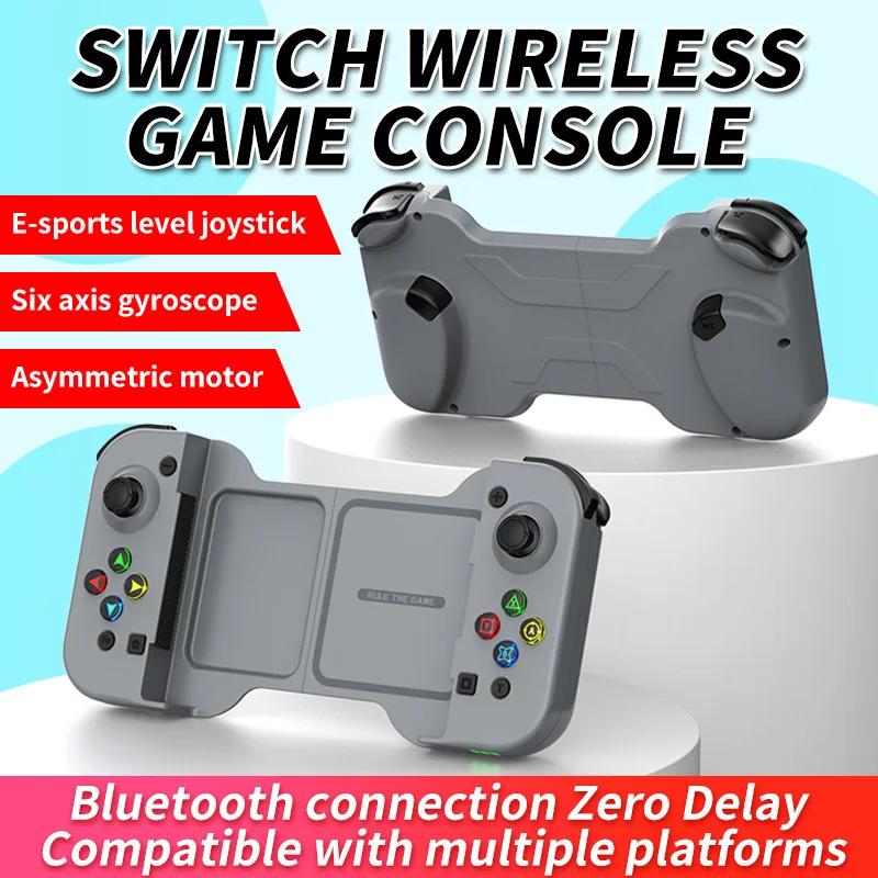 

D5 Telescopic Gamepad Bluetooth 5.0 Wireless Game Controller Joystick for PUBG Mobile iOS/Android for PS4 Nintendo Switch PC