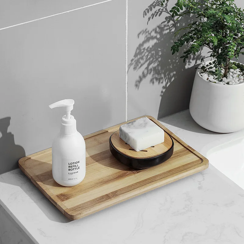 

Creative Household Bamboo Soap Box Toilet Bamboo Mould-proof Hole-free Draining Storage Rack Household Supplies Utensils