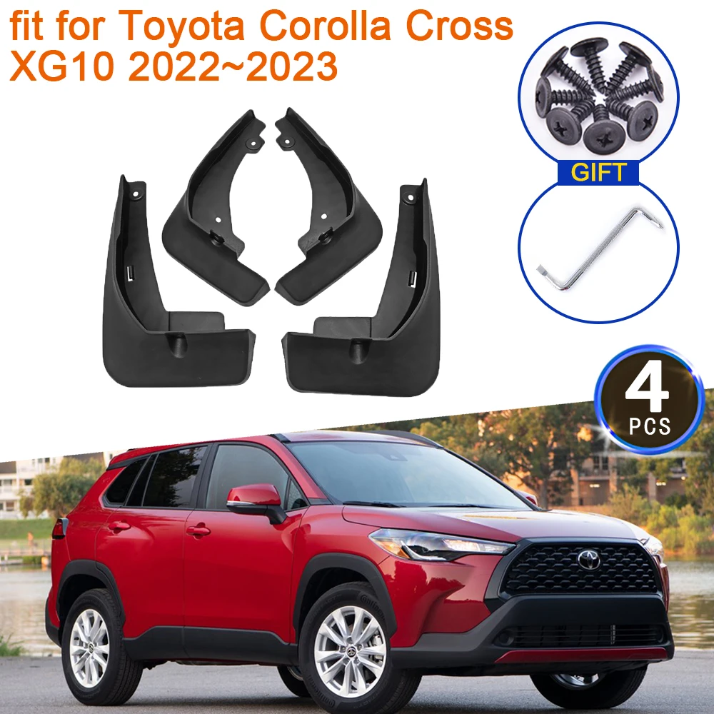 

Mudflap for Toyota Corolla Cross XG10 2022~2023 Car Accessories MudGuards Anti-splash Guards Mud Flaps Front Rear Wheels Fender