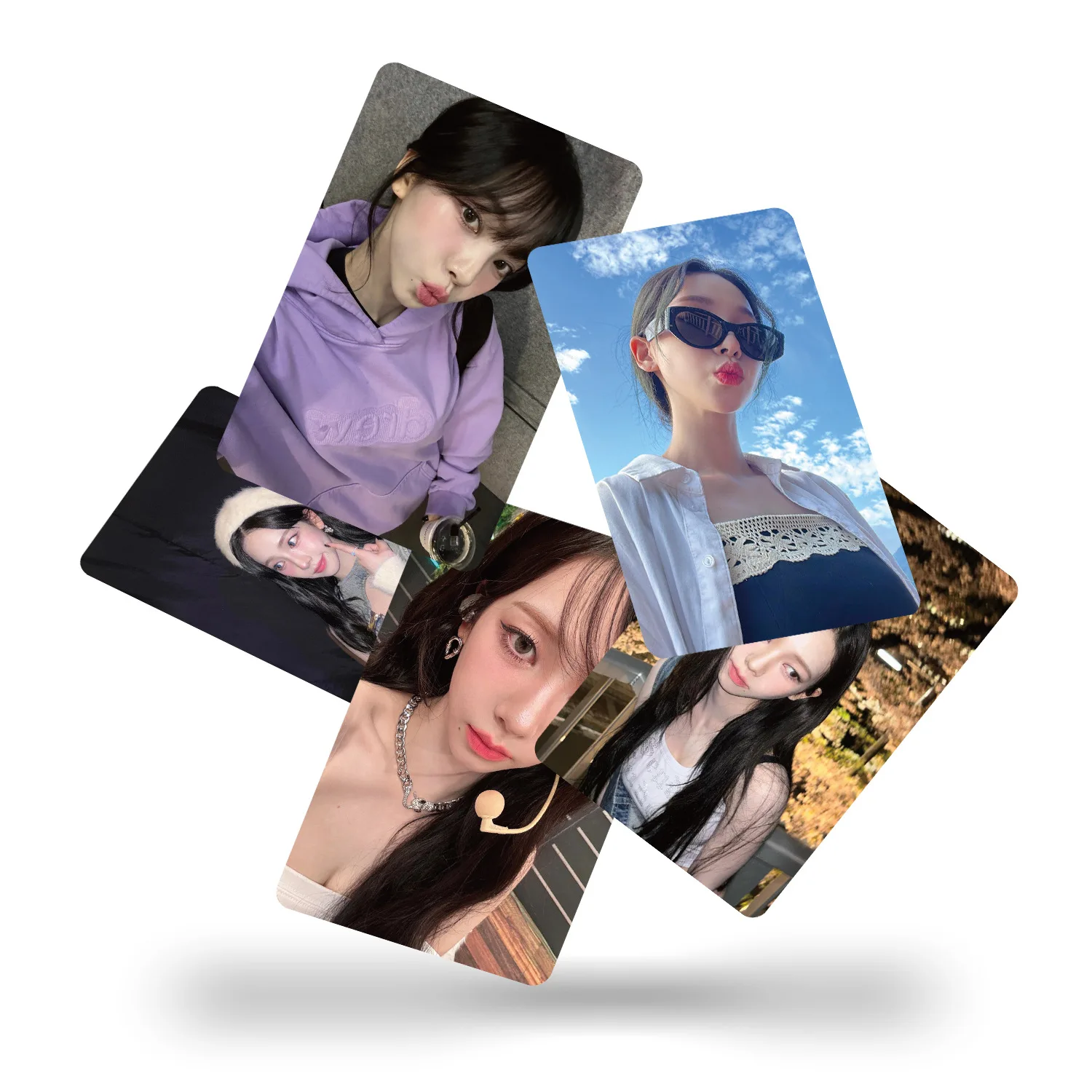 55 шт. Kpop KARINA Star периферийные специальные случайные ломо карты веер коллекция