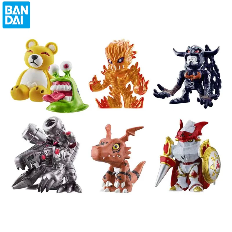 

Bandai Digimon Adventure New Collection 02 Monzaemon Numemon Guilmon Dukemon Meramon Mugendramon Anime Action Figures Kids Toys