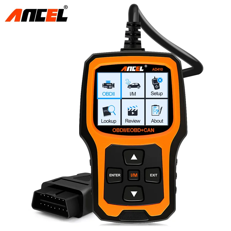 Ancel AD410 OBD2 сканер Профессиональный считыватель кодов EOBD JOBD универсальный OBD2 проверочный светильник двигателя Автомобильные диагностические инструменты