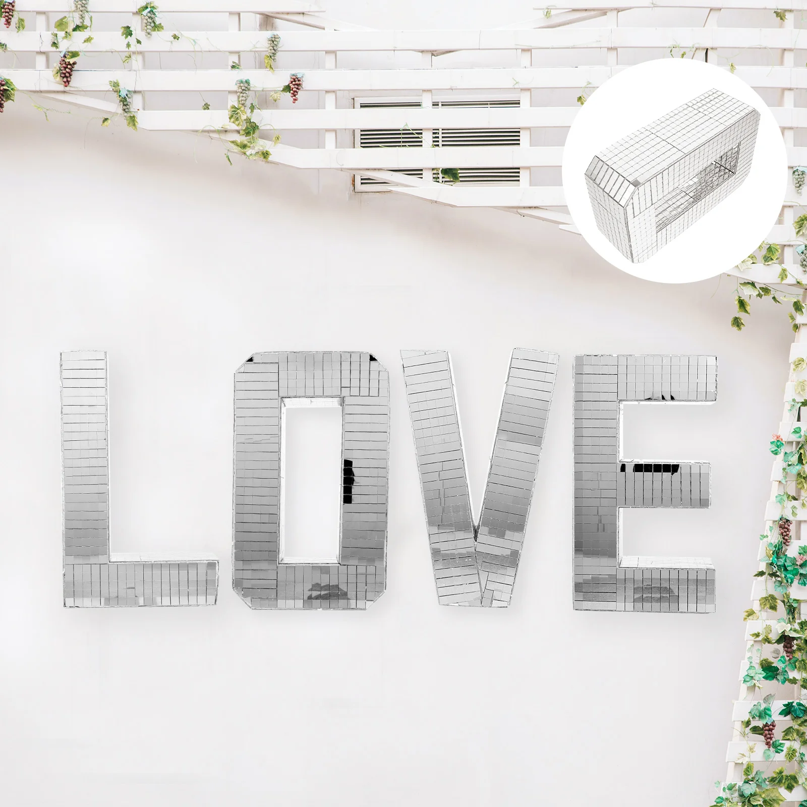 

Mirror Wall Sticker Letter Wall Sticker Decorative Wall Decal Creative Letter Sticker