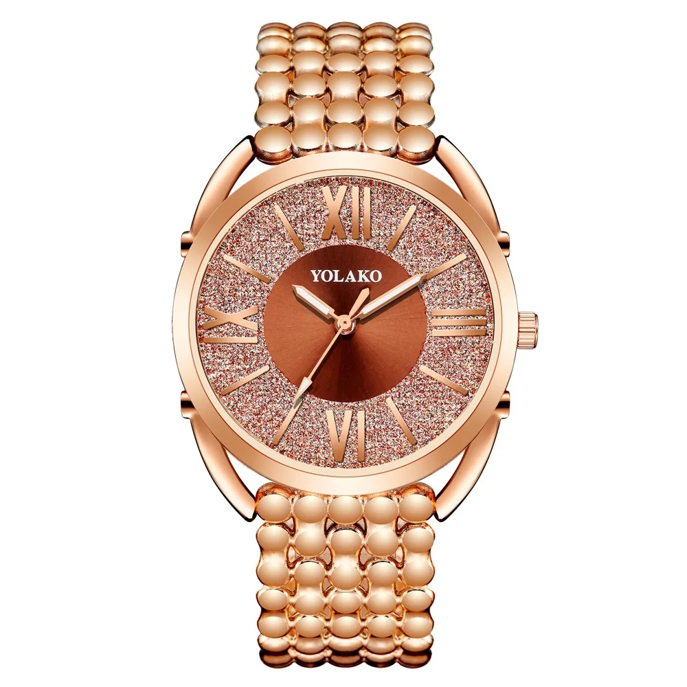 

European and American popular Roman scale double-faced bracelet watch fashion starry big dial female watch gift watch