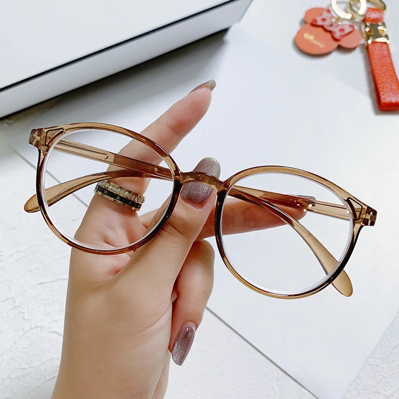 

0 -1 -1.5 2.5 3.5 4.0 Round Ended Myopia Glasses Female Student Computer Short Vision Glasses Prescription