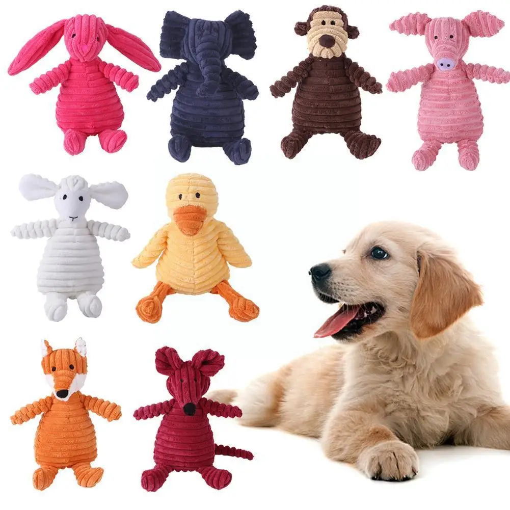 

Dog Squeaky Chew Toy Animal Shape Plush Bite Resistant Toy For Small Large Dogs Puppy Squeak Interactive Chew Toy Pet Suppl Z2b6