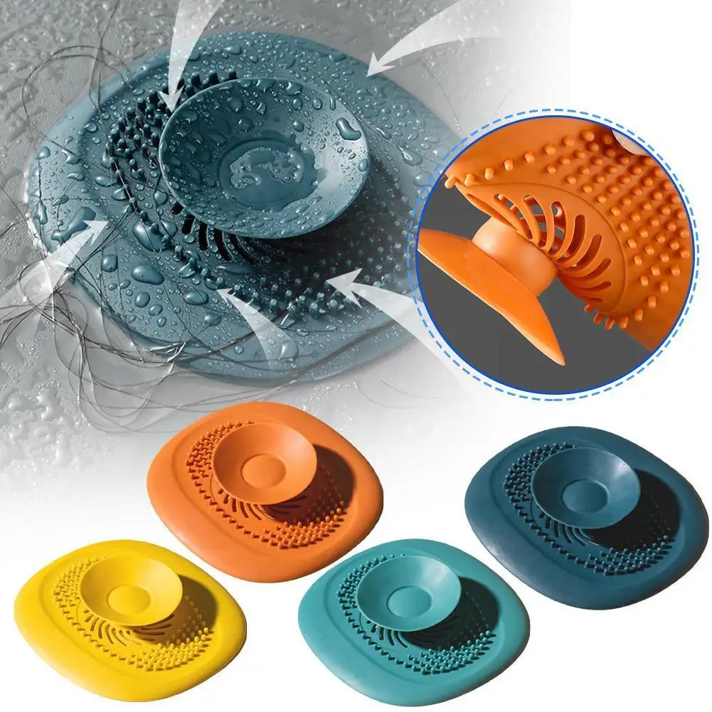 

Sink Airtight Filter Cover Bouncing Type Strainer Hair Bathroom Accessories Filter Shower Strainer Stopper Bath Plug Catche E3W2