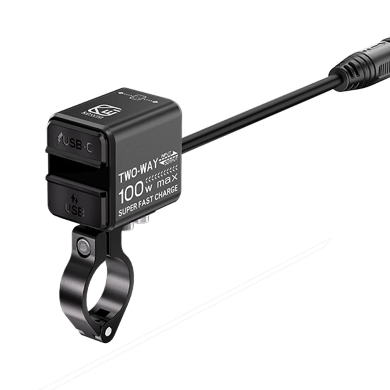 573A Двунаправленное зарядное устройство для мотоцикла типа C и USB-адаптер зарядки