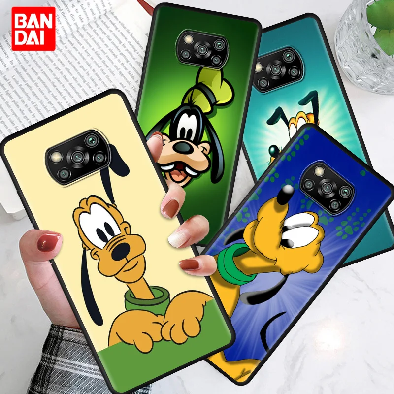

Disney Pluto Phone Case for Xiaomi Mi Poco X3 NFC M3 F3 Note 11 10s 10t 9t K40 Pro Plus Ultra Shell Bag