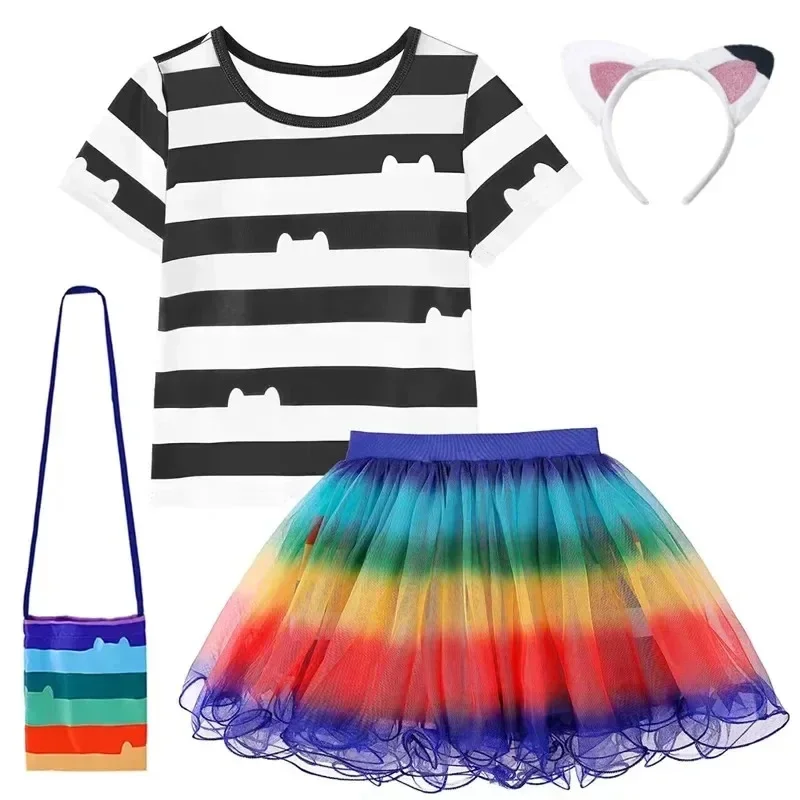 Фото Новые комплекты юбок для девочек 2026 года: костюмы для косплея Габби Долл, Габби Кэт, Карнавал, для детей 3-8 лет №2