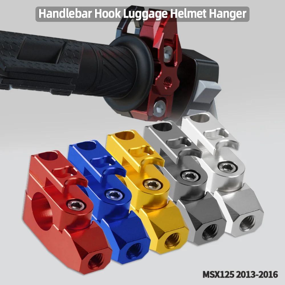 

7/8"22mm Motorcycle MSX125 Handlebar Hook Luggage Helmet Hanger For Honda MSX125 MSX 125 2013 2014 2015 2016