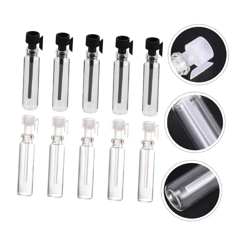 50 шт. 1 мл/2 мл/3 мл пустые мини-стеклянные флаконы для парфюмерии небольшие