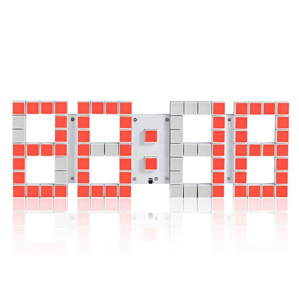 

Living Room Perpetual Calendar Alarm 3D Lattice Stereo Led Digital Table Clock