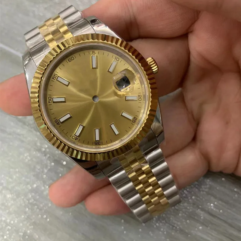 

Комплект механических часов 41 мм с сапфировым стеклом из нержавеющей стали и календарем для часового механизма 2824 2836 2846 2834 с логотипом R