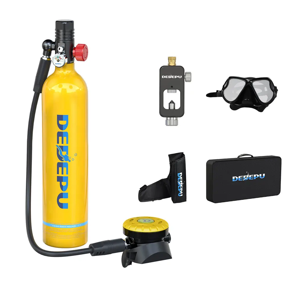 

DEDEPU Mini Scuba Total Freedom Breath Underwater Diving Swimming for 25minutes Cylinder DEDEPU Air Tank Equipment