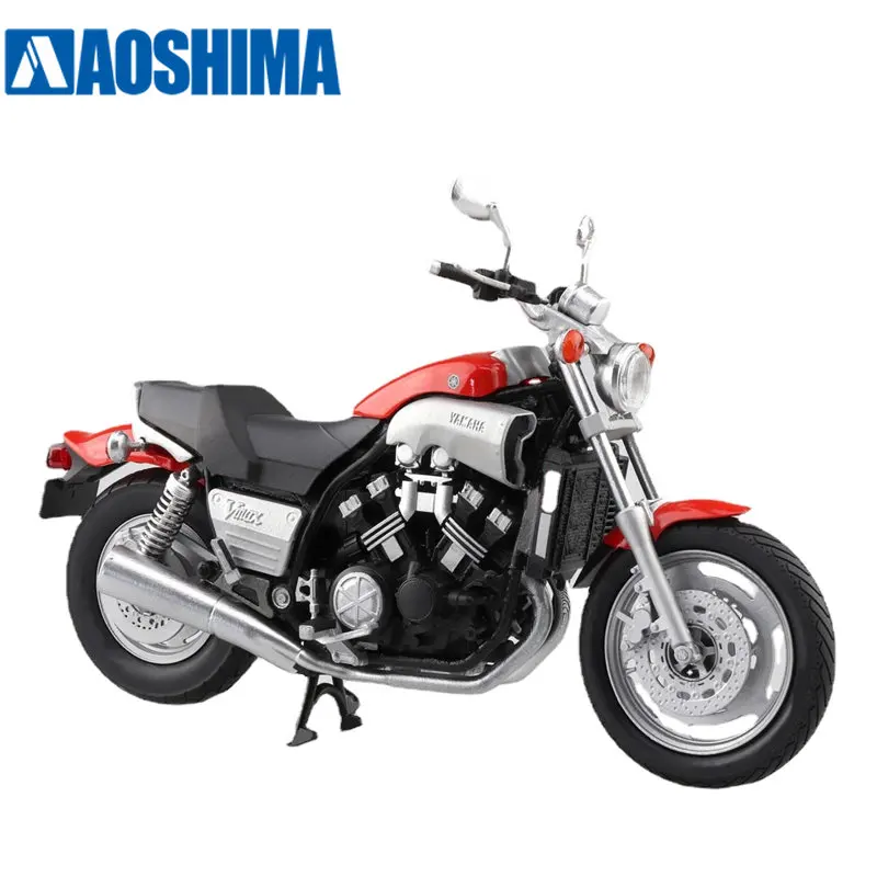 

AOSHIMA 1/12 Scale DIECAST Motorcycle YAMAHA VMAX 10961 DIY Plastic Assembly Cars Model Building Kits Toys for Adult Kids Gifts