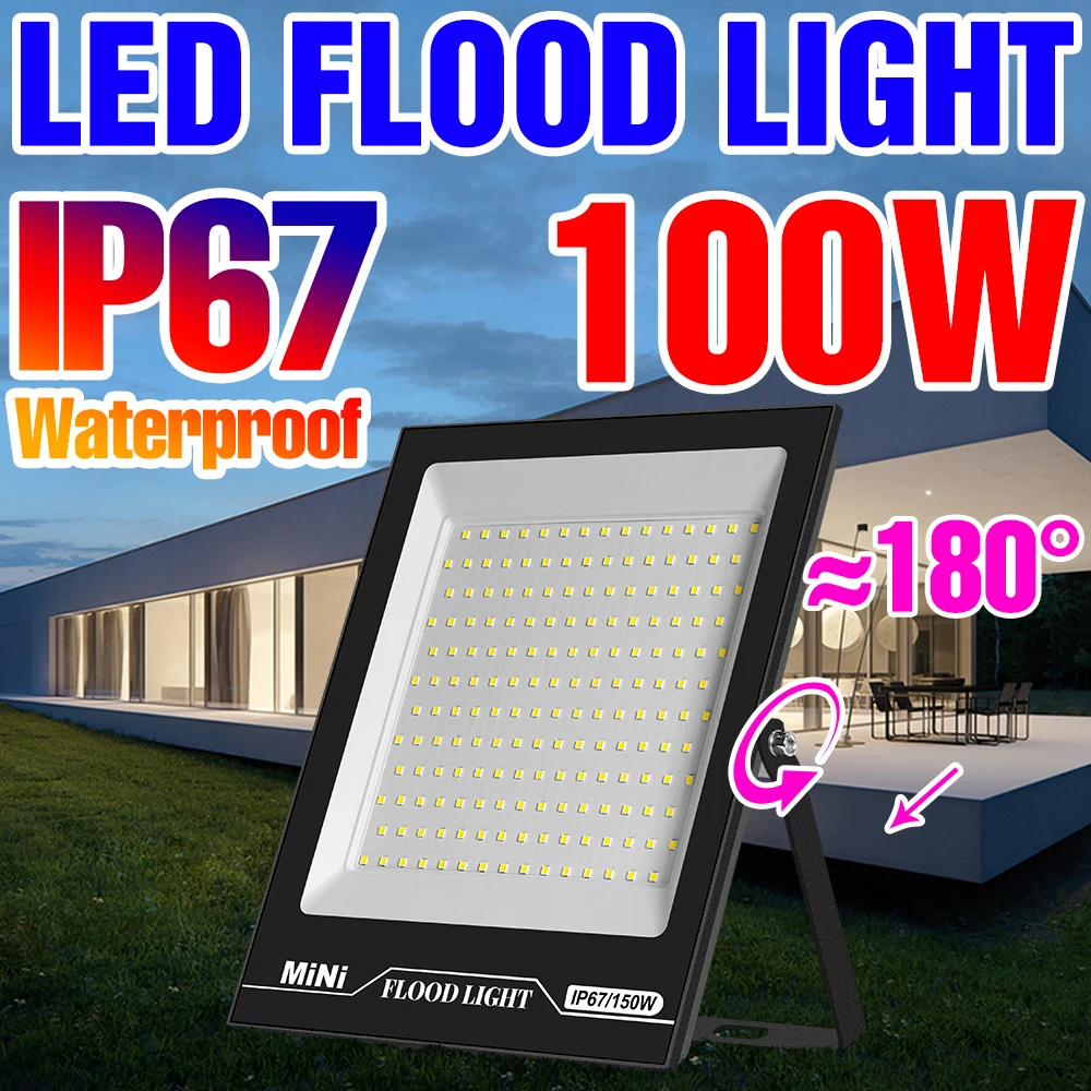 

LED Floodlight Outdoor Lighting Garden Lamp IP67 Waterproof Spotlight 10W 20W 30W 50W 100W 150W 200W LED Reflector Flood Light