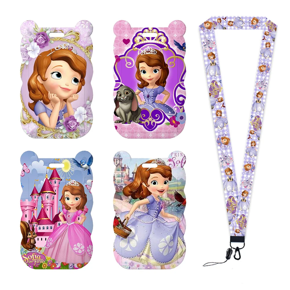 Держатели для пропусков Disney Princess София с шнурком, уникальный дизайн, для пропусков, бейджей, студенческих пропусков (art.: 3920d7bdfbfc2) - 3920d7bdfbfc2