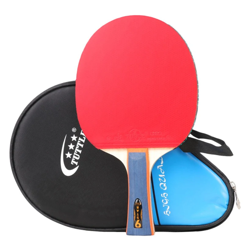1PC 9-star 7 layers Table Tennis Racket Pimples In FL CS Sponge Ping Pong Blade Paddle With Carry Bag For Advanced Competition