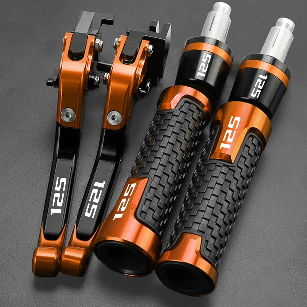 

125DUKE For 125 DUKE 2011-2018 2017 2016 2015 2014 Motorcycle Accessories Adjustable Brake Clutch Lever Handle Hand Grips Ends