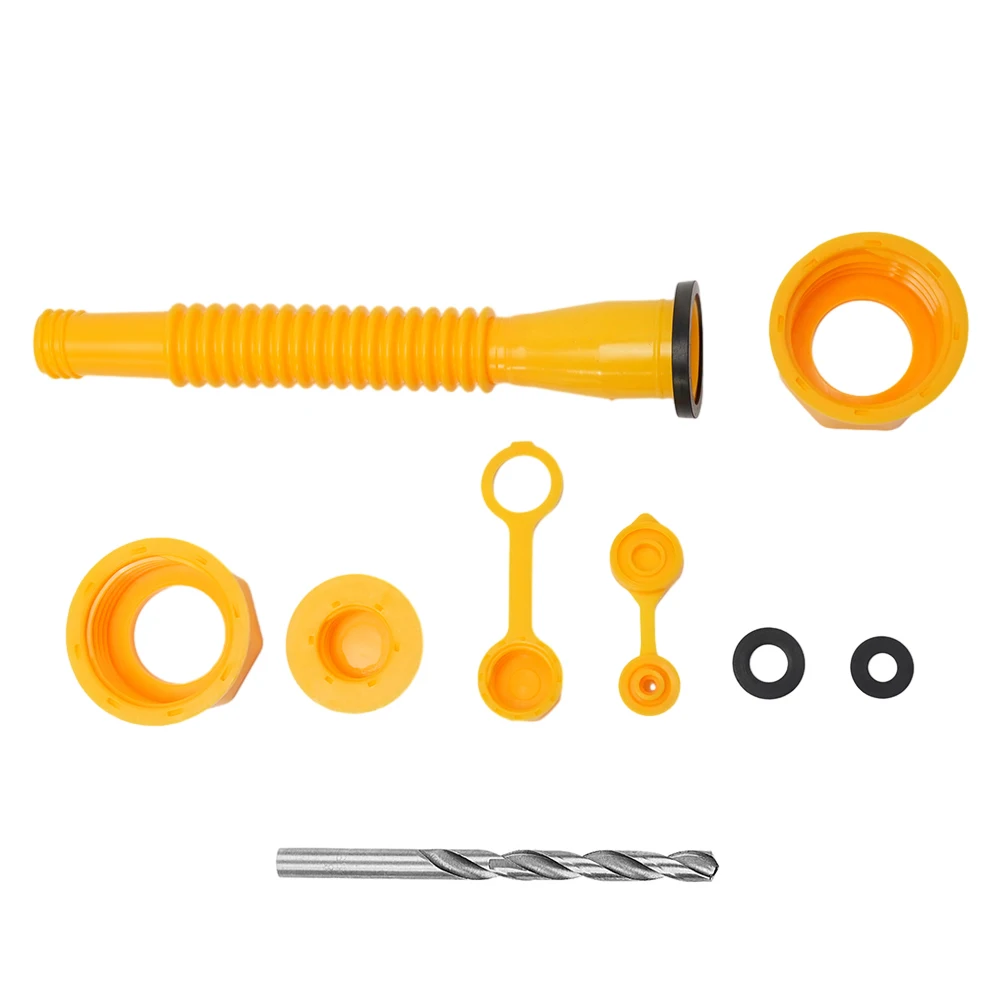 

Car Accessories Gas Tank Nozzle Kit For Plastic Gas Cans Nozzle Spout Old Style Cap Plastic Yellow Replacement Gas Can