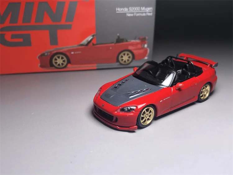 

MINIGT 1/64 367 S2000 AP2 Infinite Mugen Convertible super run DieCast Model Car Collection Limited Edition Toy Car