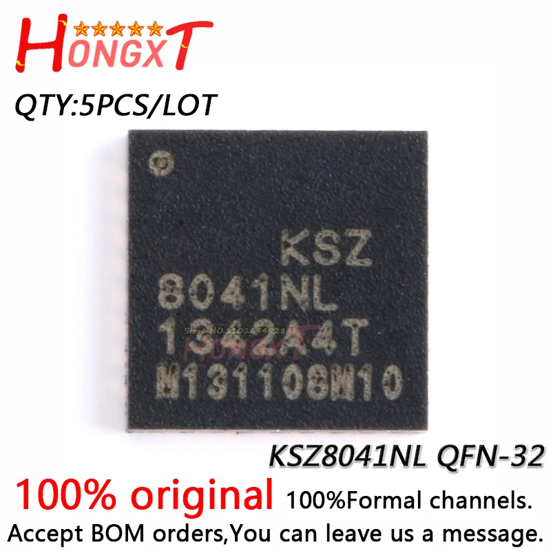 5 шт., новинка 100%, KSZ8041NL 10BASE-T/100, стандартная деталь.
