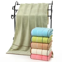 table cloth spot plain color broken six color stripe multicolor thickened absorbent cotton bath towel gift box