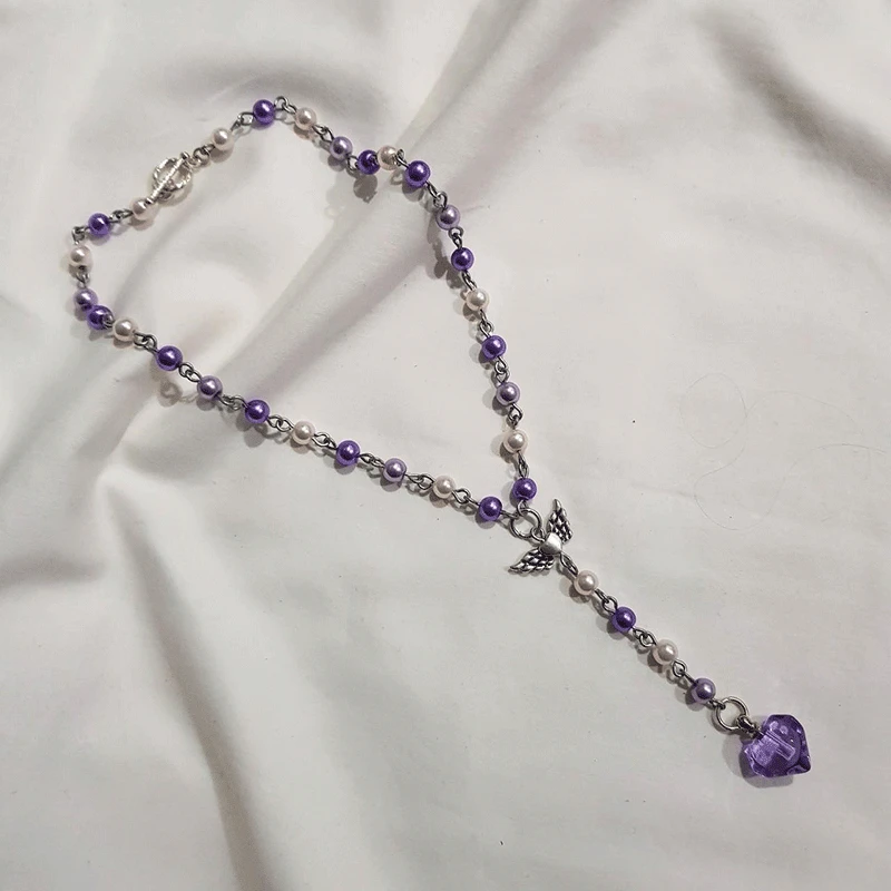 Пурпурное Ожерелье В Стиле Розария лепрекаун ведьма |