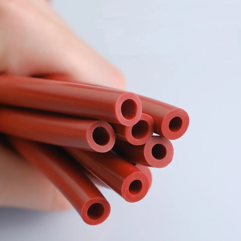 1M Red Silicone Tube 3~50mm Flexible Rubber Hose Thickened Heat Resistant Air Pump Line
