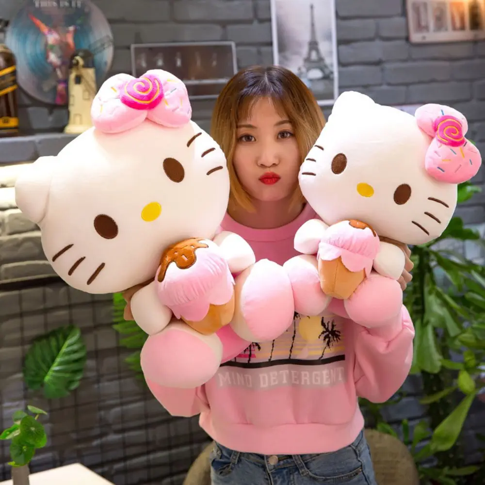 Плюшевые игрушки Hello KT набивные животные Sanrio Kawaii Kitty плюшевые куклы бесплатная