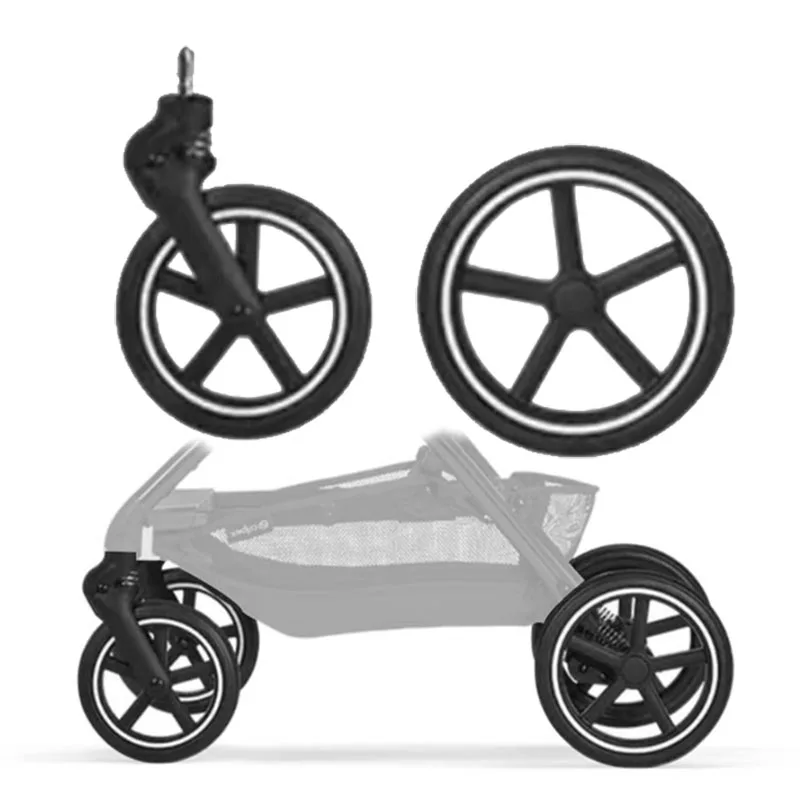 Фото Детские колеса совместимы с Cybex Eezy S + 2 серии, детская тележка, переднее или заднее колесо с подшипниками, детали для коляски, Детские аксессу... №1