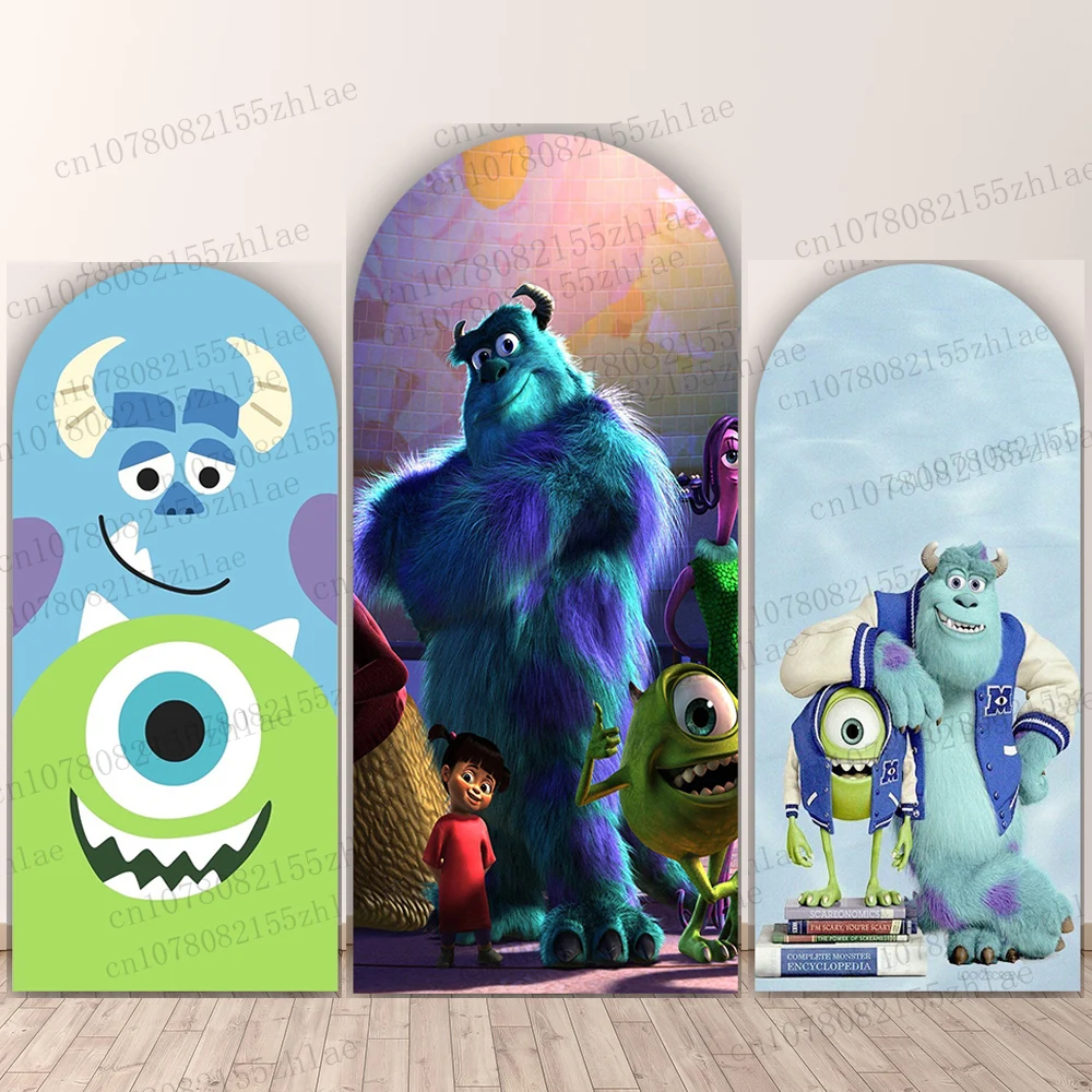 Университет монстров день рождения вечеринка фотофон арка мультяшный фон для