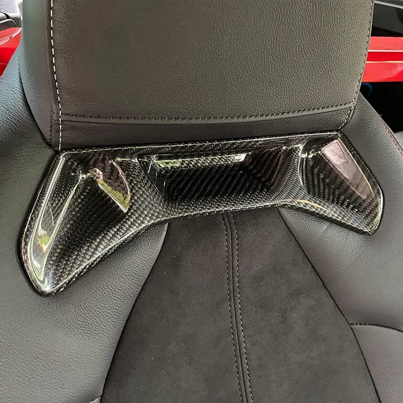 

Для Toyota Supra GR A90 A91 MK5 2019 2020 2021 2022 углеродное волокно чехол на спинку сиденья автомобиля отделка наклейки аксессуары