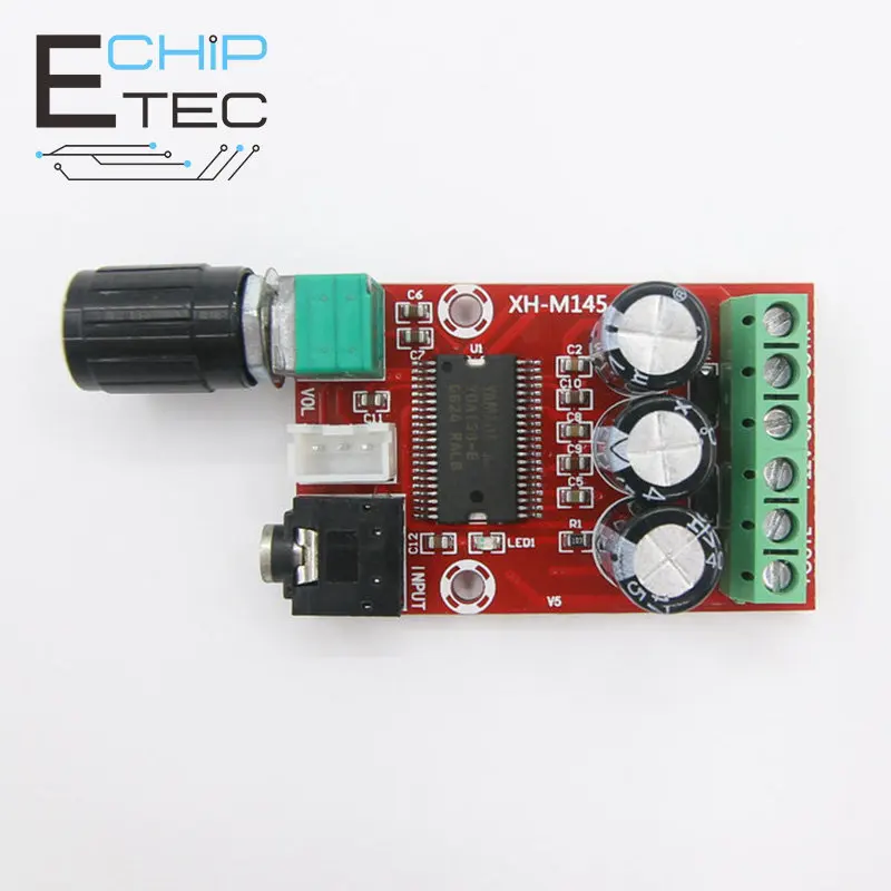

1PCS XH-M145 Yamaha Digital Power Amplifier Board Class D Audio Power Amplifier Board DC 12V 12W*2