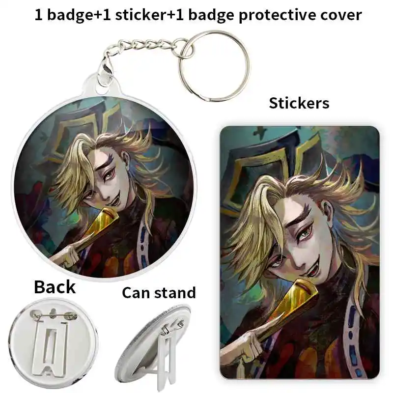 Douma Kimetsu no Yaiba аниме значок брошь с якорем периферийные булавки для учеников
