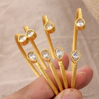 annayoyo dubai 18k gold bracelet for women ethiopian luxury designer womens jewelry with turnbuckle indian bangles wedding gift