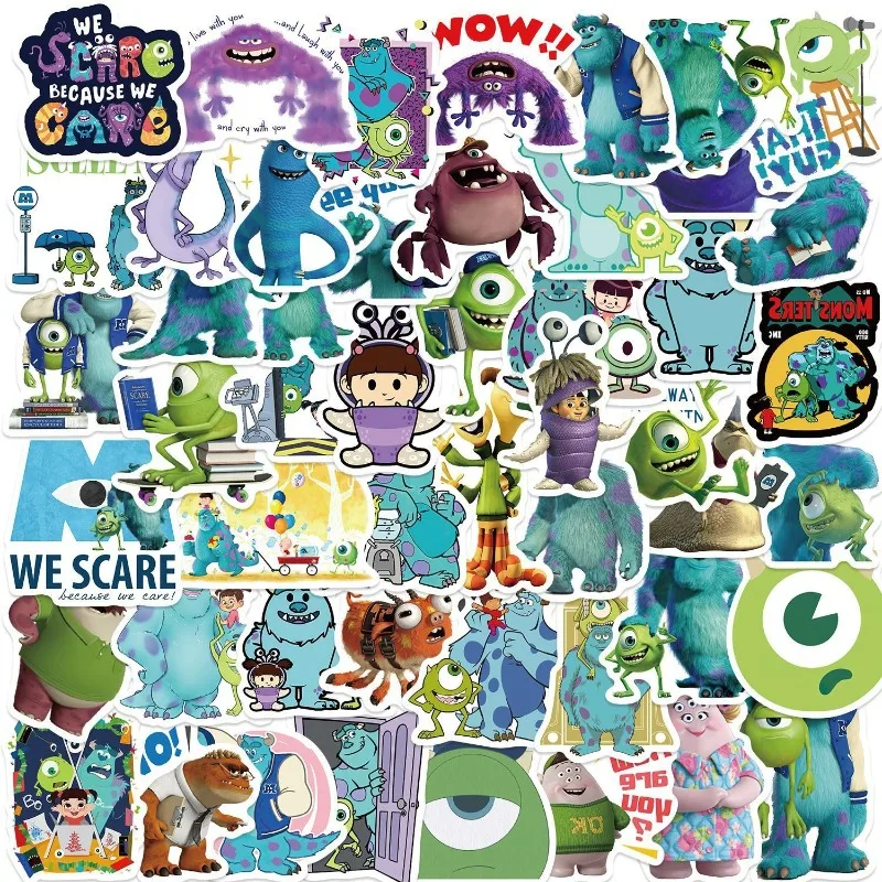 50 шт. Monsters Inc анимация мультфильм ноутбук сотовый телефон Ipad компьютер чашка воды