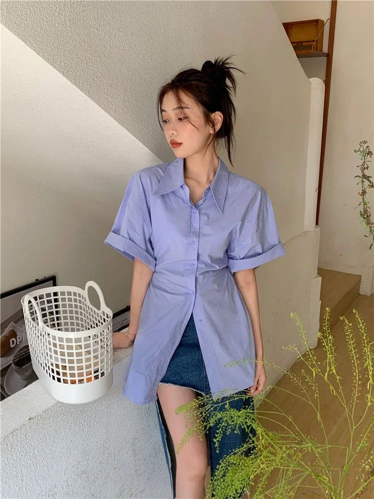 Женская рубашка и блузка Деловые женские топы тканые офисные наряды с лацканами