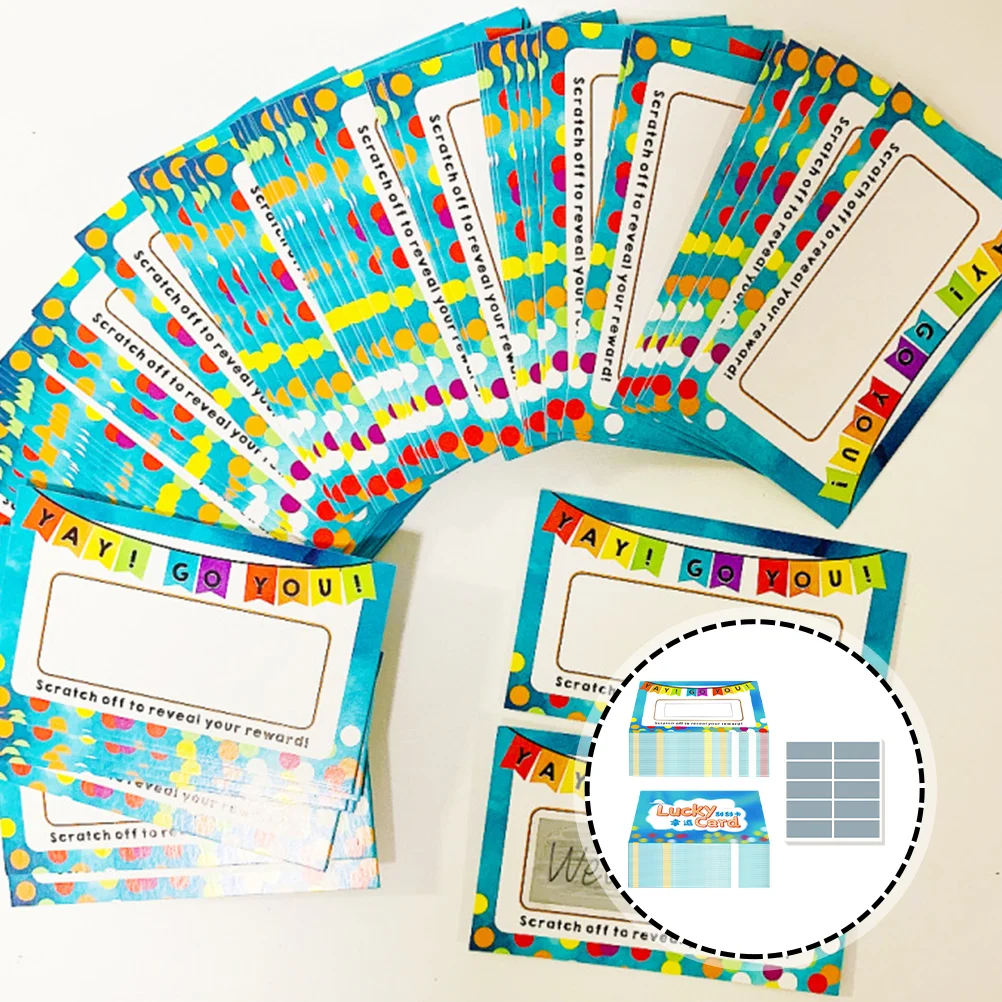 

DIY Scratch Card Xmas Blessing Cards Wish Greeting Tickets Off Festival Supplies Paper Blank Gift