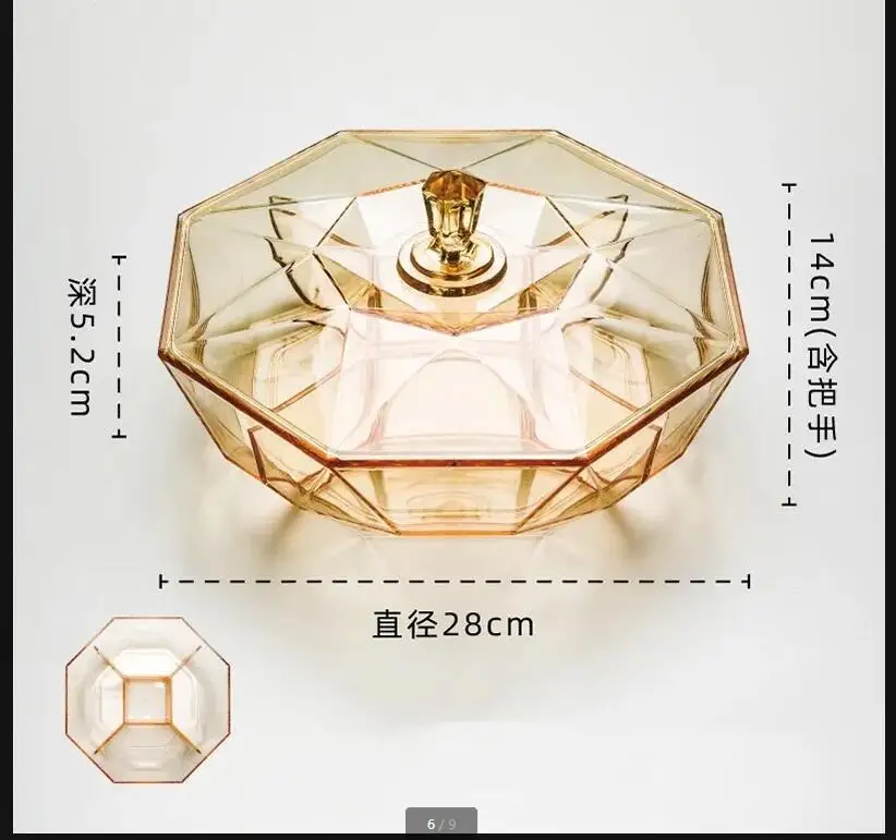 Пластиковая тарелка с фруктами геометрической формы сетка блюдо для закусок и