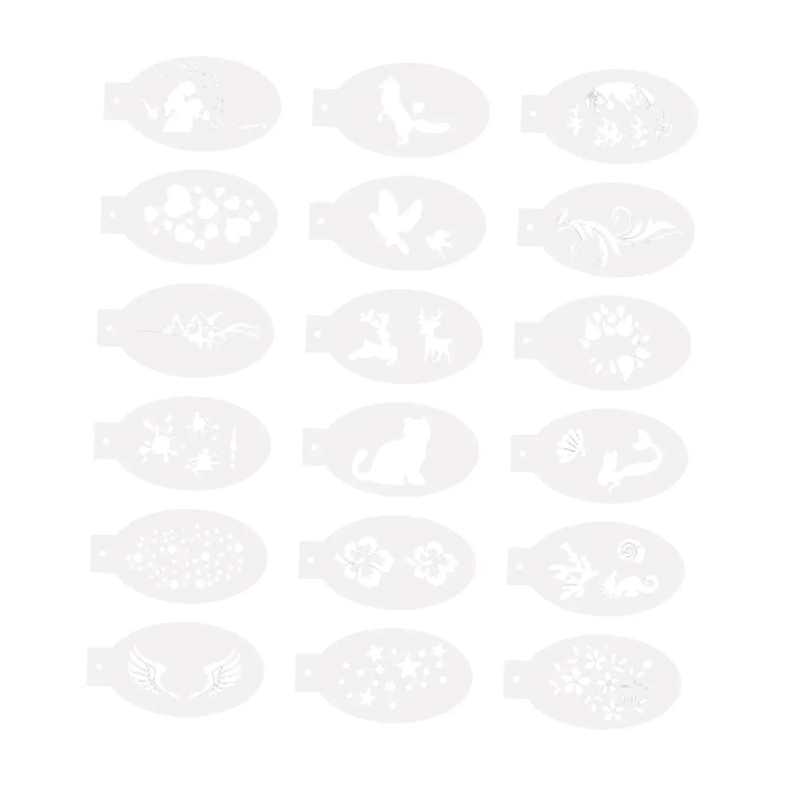 Трафареты для рисования лица моющиеся шаблоны макияжа