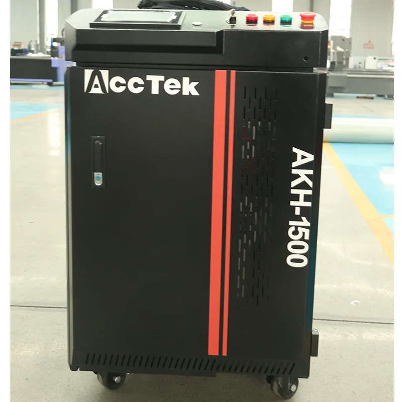 

Latest AccTek Best Price Handmade Environmentally Friendly 1000w 1500w 2000w AKH-1500 Fiber Laser Metal Steel Welding Machine